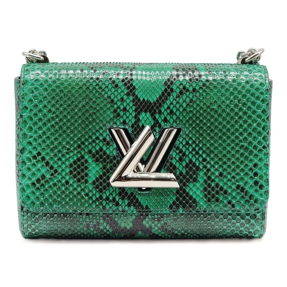Louis Vuitton Twist MM Green Python $8700 - Picture 5 of 12